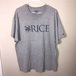 RICE tee (printed on champion)